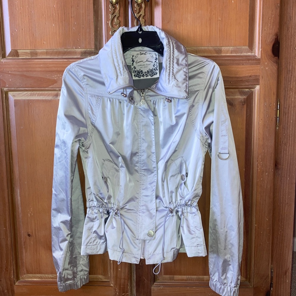 Guess Jeans silver jacket. M